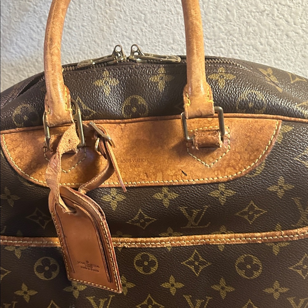 Louis Vuitton Brown Monogram Top-Handle  Deauville Satchel - Picture 5 of 13